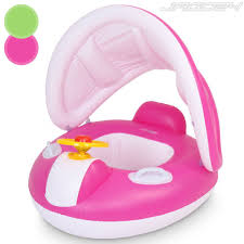 Bouee Bebe Gonflable Flotteur Piscine Natation Bain Siege Avec Pare Soleil Choix Jouets De Piscine Bouee Bebe Piscine