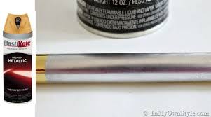 spray painting metal hardware: brass to