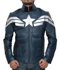 America Men 39 S Captain Winter Blue Leather Jacket Best Seller At Amazon Men S Clothing Sto Jackets Men Fashion Leather Jacket Men Leather Jacket Men Style