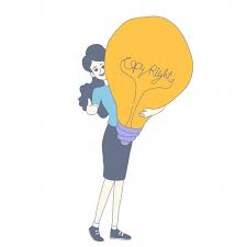 Girl Character Design Of Vector In 2020 Character Design Girls Characters Light Bulb Icon