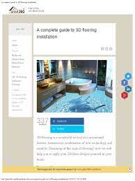 A Complete Guide To 3d Flooring Installation Flooring 3 D Computer Graphics