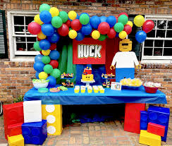 Balloon 5th Birthday Decoration Ideas For Boy Lego Party Decor With Balloon Arch Lego Birthday Party Lego Party Lego Themed Party