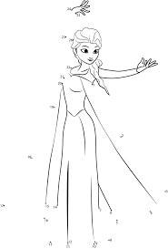 Unisci Puntini Stampare Elsa Frozen Coloring Pages Hello Kitty Colouring Pages Math Coloring
