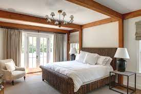 Beautifully wooden framed french doors with windows on either side. Master Bedroom French Doors Houzz