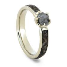Rough Diamond Engagement Ring In White Gold With Dinoaur Bone Etsy Raw Diamond Engagement Rings Dinosaur Bone Engagement Ring Rough Diamond Engagement Ring
