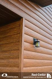 Woodgrain Metal Roof And Siding Colors In 2020 Wood Grain Siding Colors Metal Roof