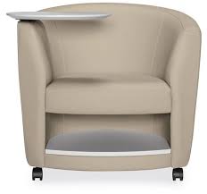 Sirena Tablet Arm Lounge Chair With Wheels And Storage Shelf By Global Contemporary Lounge Chair Leather Dining Chairs Leather Lounge Chair