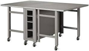 Msl Craft Space Collapsible Craft Table 31 5 H X 60 W X 40 D 3 5 Wheels Craft Table Multipurpose Furniture Martha Stewart Living Crafts
