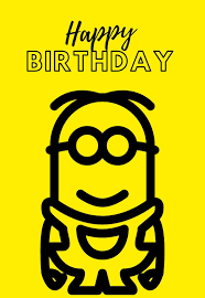 ♥ please like & subscribe ♥ in this video, i share with you a tutorial for sharing a fun little character card. Printable Minions Birthday Cards Printbirthday Cards