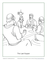 Add these free printable science worksheets and coloring pages to your homeschool day to reinforce science knowledge and to add variety and fun. Last Supper Coloring Page For Maundy Thursday On Sunday School Zone