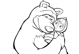 Masha ve ayı türkçe bak. Masha And The Bear Coloring Pages 80 Images Free Printable