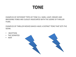 Genres have changed and evolved over time, creating several subgenres that further define the filmmaking styles. Mood And Tone In Thriller Genre Ppt Download
