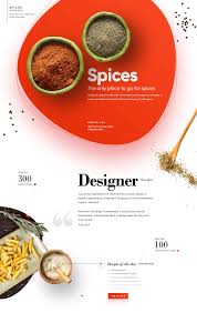 Spices Recipes Website And Branding On Behance Food Website Design Food Web Design Food Website
