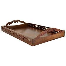 From rustic to traditional this table has elements of all styles that will fit with your current home.set in front of your living room sofa to set down drinks, remotes, books, and more in the tray design. Souvnear 100 Wooden Trays With Handles Decorative Ottoman Tray Wood Large Serving Service Tray Luxury Tray For Coffee Table Tea Serve Food Serving Tray W Wooden Trays With Handles