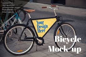 Bicycle Mockup By The Art Of Pics On Creativemarket Outdoor Advertising Mockup Bicycle Photorealistic Mockups