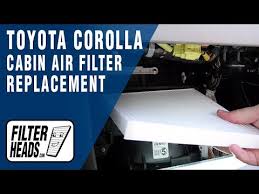Toyota hiace gl (half sealing dual ac) dhaka. How To Replace Cabin Air Filter Toyota Corolla Youtube