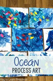 Ocean Process Art Project For Preschoolers Toddler Art Projects Ocean Art Projects Kids Art Projects