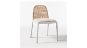 Nadia White Cane Chair Reviews Cb2 Canada In 2020 Cane Chair Chair Cleaning Upholstery