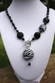 Black And White Jewelry Black And White Asymmetrical Necklace Unique Necklaces Jewelry Asymmetrical Necklace