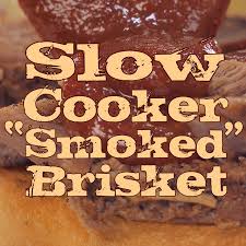 This Slow Cooker Smoked Brisket Recipe Is An Easy Way To Get That Smoked Flavor You Want Video Brisket Recipes Smoked Smoked Food Recipes Brisket Recipes Crockpot