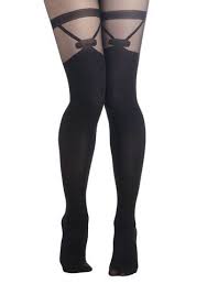 Avant Garter Tights Update The Way You See Stockings By Taking A Second Glance At These Black Tights Opaque Legs Exude The Illusion Of Retro Thigh Highs A L