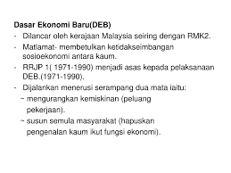 Rancangan pembangunan di bawah dasar ekonomi baru dilaksanakan menerusi strategi serampang dua mata iaitu pertama ialah membasmi kemiskinan tanpa mengira kaum. Ppt Ecn 3161 Ekonomi Malaysia Kumpulan 2 Powerpoint Presentation Free Download Id 3419043