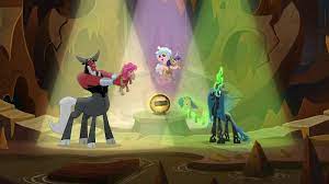 2045934 Safe Screencap Cozy Glow Lord Tirek Queen Chrysalis Centaur Changeling Changeling Queen Pegasus Pony Fr Pony Changeling Mlp My Little Pony