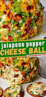 Jalapeno Popper Cheese Ball Recipe Thanksgiving Appetizer Recipes Cheese Ball Recipes Appetizer Recipes