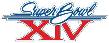 Super bowl xxxvi originally had a logo which was made of a background in black and mauve with the number written in gold color. File Super Bowl Xiv Logo Svg Wikipedia