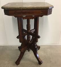 Victorian Eastlake Marble Top Table Walnut Victorian Furniture Eastlake Furniture Antique Furniture