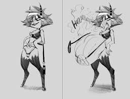 Helluva Boss Millie embraces her inner vore demon