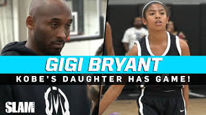 I don't mean that in a disrespectful way cuz i'm a huge kobe fan and mourned his death for weeks and still am. Mamba Junior Kobe Bryant S Daughter Gigi Has Game Youtube