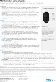 Check spelling or type a new query. Dhsgroup Movband 3 User Manual Movband 3 Set Up Updated Dynamic Health Strategies