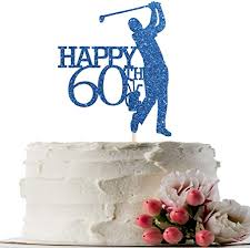 $10.00 coupon applied at checkout. Amazon Com Innoru Navy Blue Glitter Happy 60th Birthday Cake Topper Golf Sport Theme Cheers To 60 Years Retirement Birthday Party Cake Decorations Toys Games