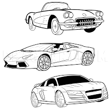 How To Draw A Sports Car Step By Step Drawing Guide By Michaely Dragoart Com Ferrari car car drawings step by step drawing drawing guide cool cars two by two vehicles sports woodburning. how to draw a sports car step by step