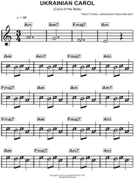 Read online preview of carol of the bells violin digital music sheet in pdf format. Ukrainian Carol Carol Of The Bells Sheet Music For Beginners In C Major Download Print Sku Mn0127729