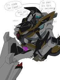 1boy 1cuntboy 2017 alien autobot blue eyes cartoon network  colored cum cum cum drip cum inside cumshot cuntboy cuntboy penetrated  cybertronian dialogue digital media (artwork) duo english text erection