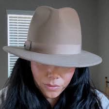 New! Anthropologie San Diego Hat Co. Bow Fedora Tan