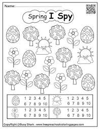 Pin On Spring I Spy Free Preschool Coloring Pages