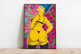 Marge Simpson Digital Art Print Modern Pop Art Digital Print - Etsy