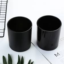 Roetell wholesales colored candle jars like amber candle jars and more. Candle Frosted Glass Matt Black Empty Jars For Diy Candle Making Holder Cup Containers Bulk Wholesale For Wedding Gift 2 Pcs Candle Holders Aliexpress