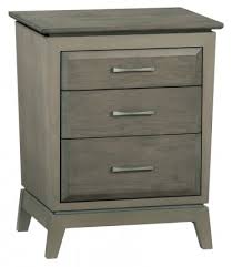 Hoot Judkins Furniture Whittier Wood Products Alder Wood Ellison 3 Drawer Large Nightstand In Astoria Sky Finish