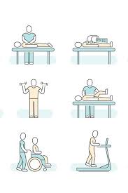 Massage Therapy Spa Physiotherapy Vector Line Medical Icons 892959 Icons Design Bundles In 2020 Physiotherapy Massage Therapy Medical Icon