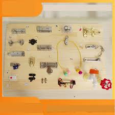Here is how you can make a simple puzzle board with cardboard and contact paper or pvc. Montessori Baby Children S Homemade Busy Board Diy Accessories Toys Puzzle Montessori Early Education Busyboard Shopee Singapore