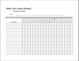 21 Perspicuous Baby Day Care Chart