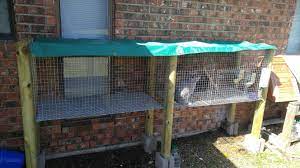 Diy Rabbit Cage When Finished With All Posts You Will Have A Complete Hanging Rabbit Cage Total For The Project Diy Rabbit Cage Rabbit Cages Raising Rabbits