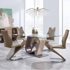 Chairs offer a unique and delightful curves to allow you sit in comfort and style at the the dining table. Global Furniture D4126 Ultra Modern 5 Piece Pedestal Table And Chair Set Value City Furniture Dining 5 Piece Sets