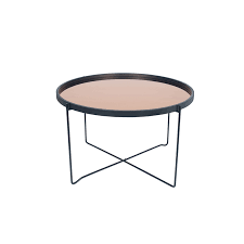 As the name suggests, side tables generally reside on the side of the room, away from the main table but still near the sofa, chaise lounge or any armchairs in the space. Matt Black Wood Metal Coffee Table Copper Glass 76 385