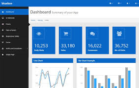 Bluebox Free Bootstrap Admin Template Templates Dashboard