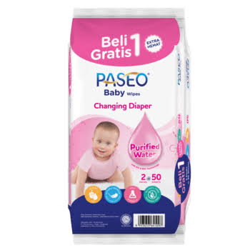 PASEO BABY WIPES 50S